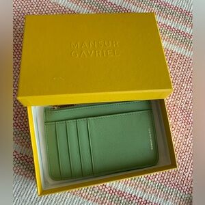 Mansur Gavriel Zip Card Holder NWB